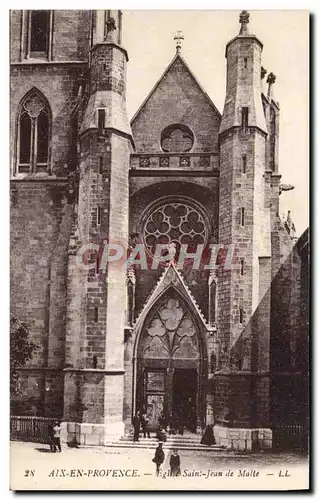 Ansichtskarte AK Aix en Provence Eglise St Jean de Malte