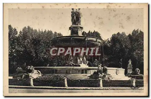 Cartes postales Aix en Provence La grande fontaine Place de la Rotonde