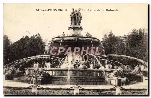 Cartes postales Aix en Provence Fontaine de la rotonde