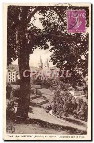 Cartes postales La Louvesc Paysage Sur la Ville