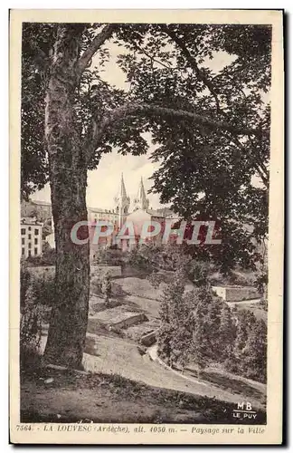 Cartes postales La Louvesc Paysage Sur la Ville