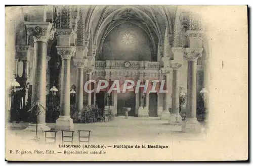 Cartes postales La Louvesc Portique de la Basilique