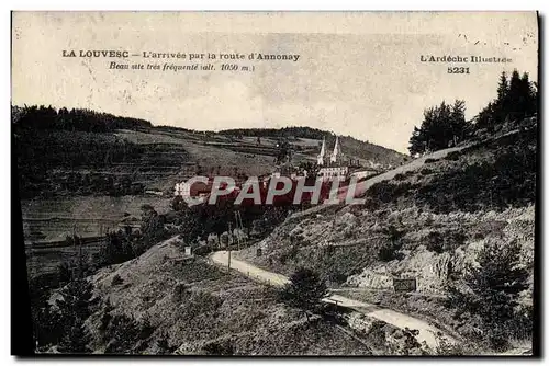 Cartes postales Le Louvesc L&#39arrivee par la route d&#39Annonay