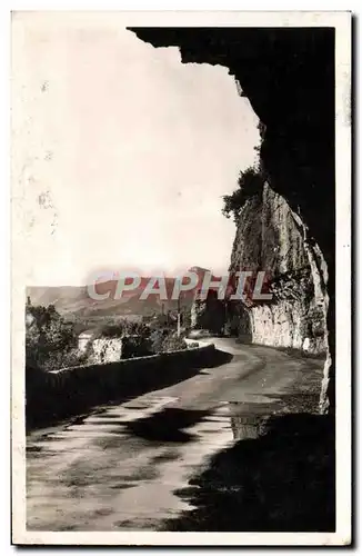 Cartes postales Defile De Ruoms La route et le rocher de Sampson