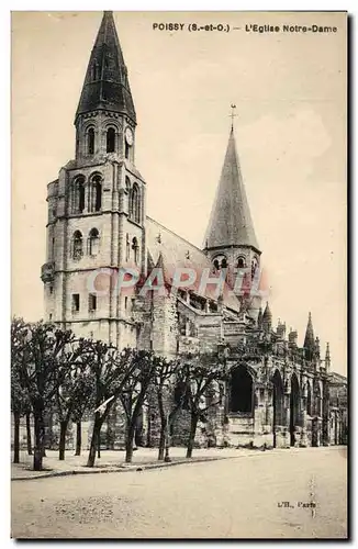 Cartes postales Poissy L&#39Eglise Notre Dame