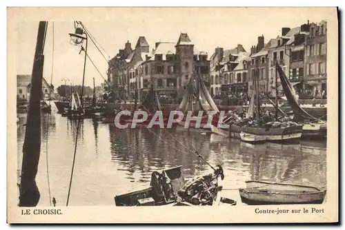 Cartes postales Le Croisic Contre Jour Sur le Port Bateaux