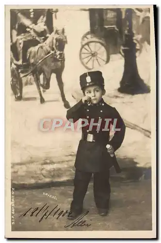 Cartes postales Police Policier Enfant