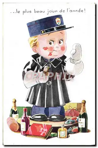 Cartes postales Police Policier Enfant
