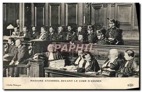 Cartes postales Madame Steinheil devant la cour d&#39assises Attitude de Mme Steinheil devant la cour d&#39assis