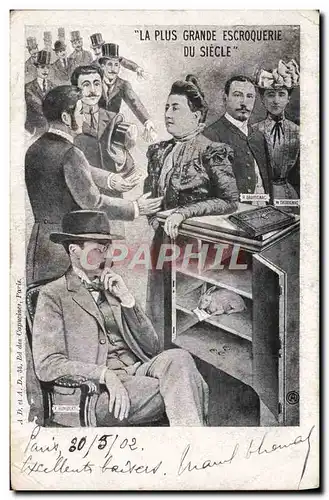 Cartes postales La plus grande escroquerie du siecle Lapin Police