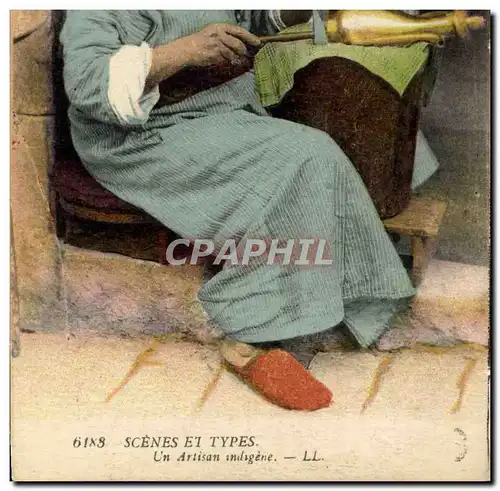 Cartes postales Judaica Juif Scenes et types Un artisan indigene