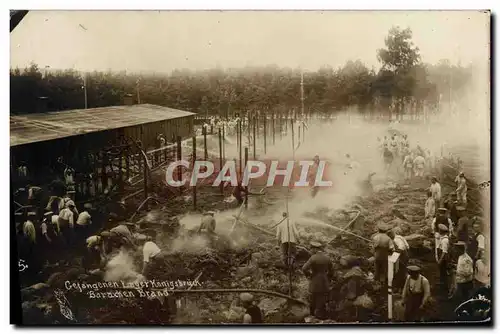 Cartes postales Sapeurs Pompiers Konigsbruck Baracken Brand