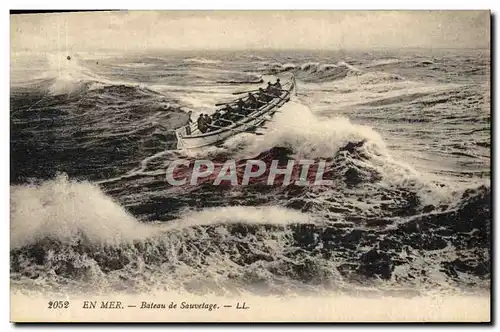 Cartes postales Bateau En mer Bateau de sauvetage