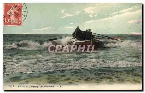 Cartes postales Bateau de sauvetage en pleine mer