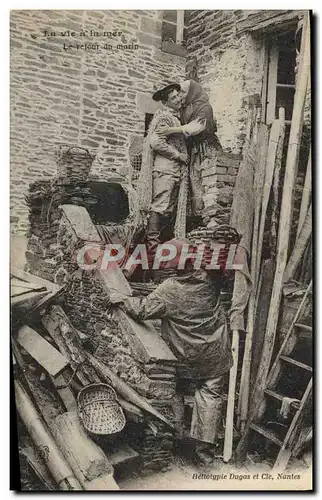 Cartes postales La vie a la mer Le retour du marin