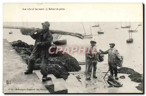 Ansichtskarte AK Bateau La vie a la mer Retour de peche