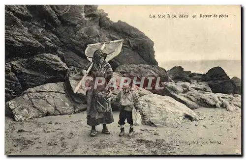Cartes postales La vie a la mer Retour de peche