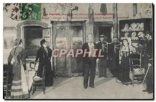 Cartes postales Police Policier Les Pierrots Drame en six tableaux Gustave GRillet