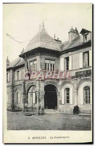 Cartes postales Police Policier Moulins La genarmerie