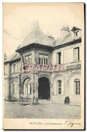 Cartes postales Police Policier Moulins La gendarmerie