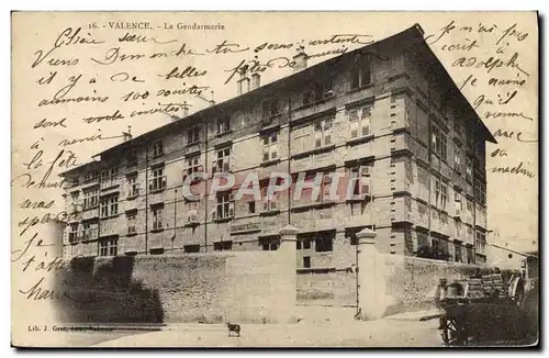 Cartes postales Police Policier Valence Gendarmerie