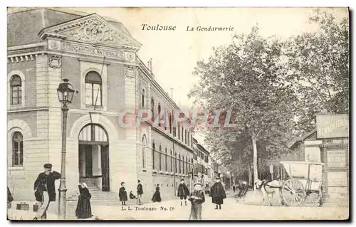 Cartes postales Police Policier Toulouse Gendarmerie Attelage Cheval