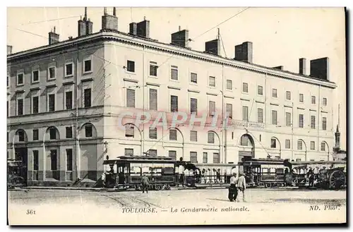 Cartes postales Police Policier Toulouse La gendarmerie nationale Tramway