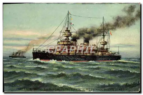 Cartes postales Bateau Suffren Cuirasse d'escadre