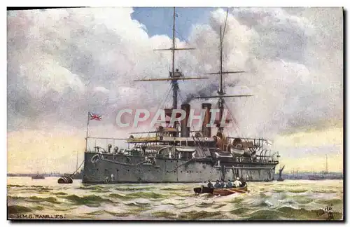 Ansichtskarte AK Bateau HMS Ramilliers