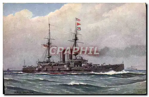 Cartes postales Bateau HMS Duncan Blackwall