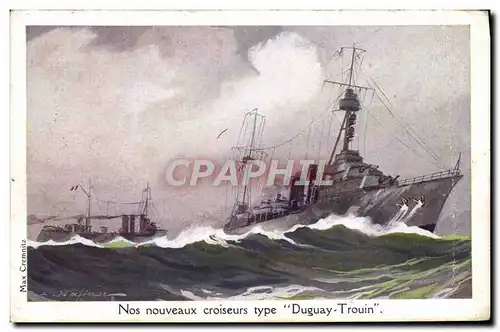 Cartes postales Bateau Nos nouveaux croiseurs type Duguay Trouin