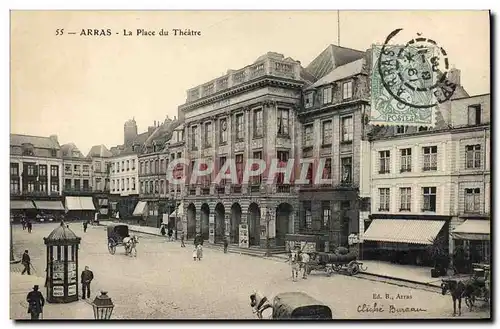 Ansichtskarte AK Arras La place du Theatre