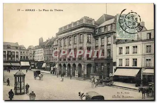 Cartes postales Arras La place du Theatre