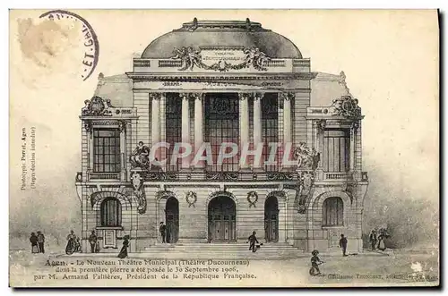 Cartes postales Agen Le nouvea Theatre municipal Theatre Ducourneau
