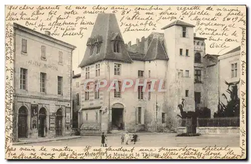 Cartes postales Agen Le musee et le Theatre