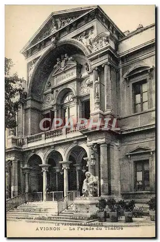 Cartes postales Avignon La facade du Theatre