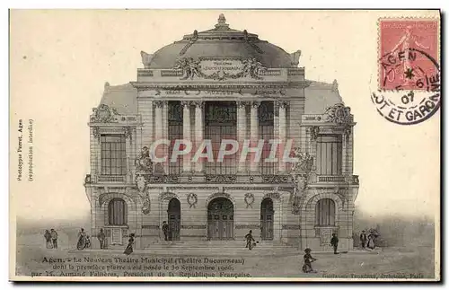 Cartes postales Agen Le nouveau Theatre municipal Theatre Ducourneau