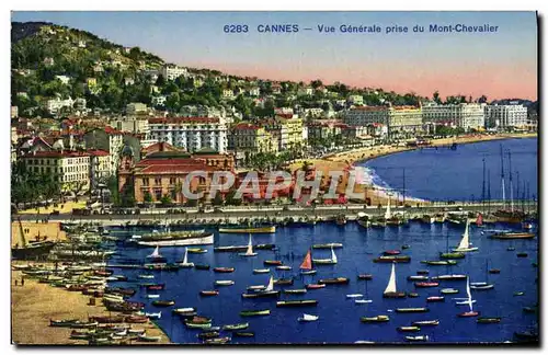 Cartes postales Cannes Vue Generale Prise du Mont Chevalier