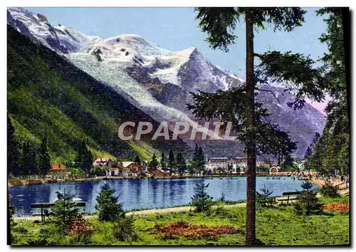 Cartes postales Chamonix Mont Blanc Lac Du Bouchel et le Mont Blanc