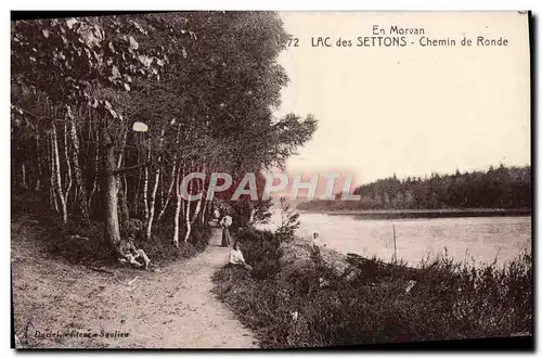 Ansichtskarte AK Lac des Settons Chemin de Ronde