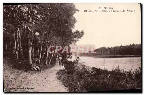 Cartes postales Lac des Settons Chemin de Ronde