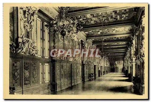 Cartes postales Chateau De Fontainebleau La Galerie Francois 1er