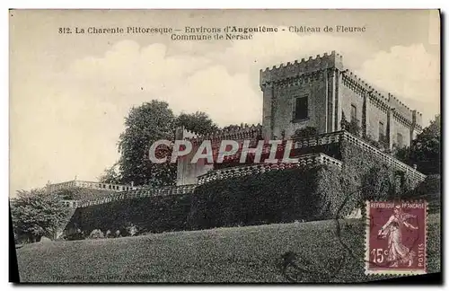 Cartes postales La Charente Pittoresque Environs d&#39Angouleme Chateau de Fleurac Commune de Nersac