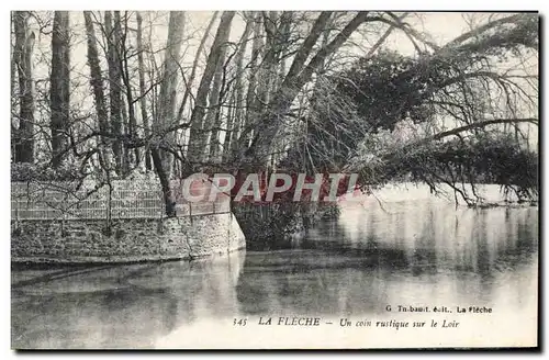 Cartes postales La Fleche Un Coin Rustique Sur le Loir