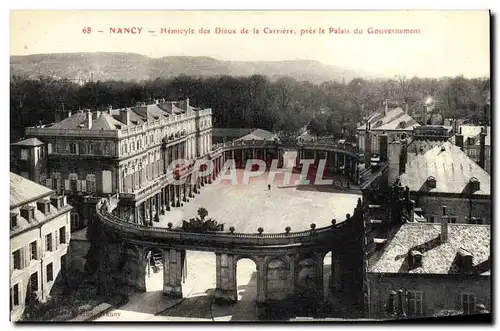 Ansichtskarte AK Nancy Hemicycle des Dieux de la Carriere pres le palais du Gouvernement