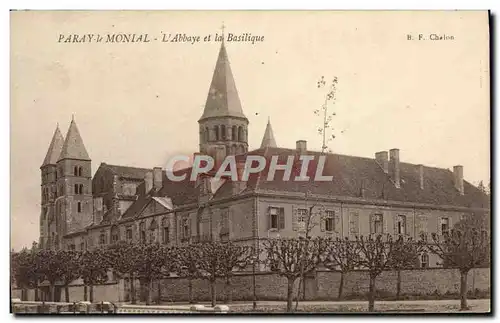 Cartes postales Paray le Monial L&#39Abbaye et la Basilique