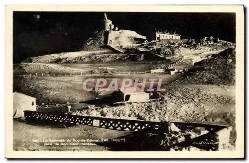 Cartes postales moderne Le sommet du Puy de Dome pare de son manteau blanc