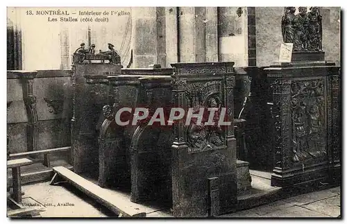 Ansichtskarte AK Montreal Interieur de L&#39Eglise les stalles