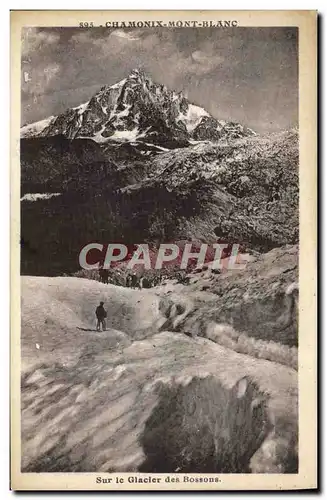 Cartes postales Chamonix Mont Blanc Sur le glacier des Bossons