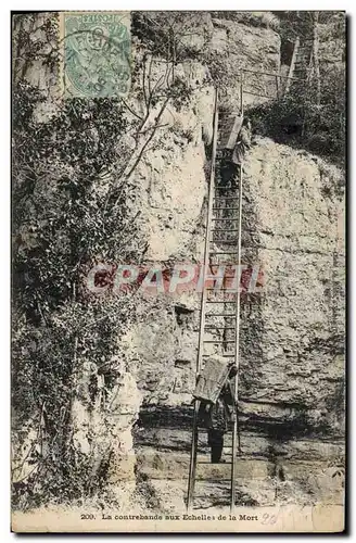 Ansichtskarte AK Douane Douanes Douanier La contrebande aux echelles de la mort